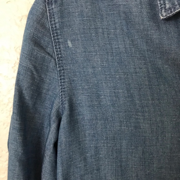 Denim button down top - Picture 3 of 4